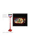 General Trade Christmas Red Battery Lantern 150x32cm