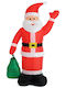 Bakaji Inflatable Santa Claus Sack Height 180 cm LED Lighting Outdoor 02816097