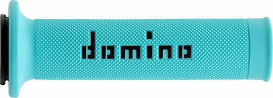 Domino Mânere Ghidon 22mm Lungime: 12,7cm Moto GP Diamond Knurled Flange Universal A01041c4080b7-0 Albastre