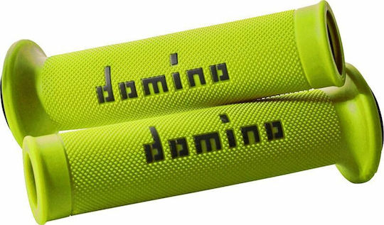 Domino Mânere Ghidon 22mm Lungime 12,7cm Moto GP Diamond Knurled Flange Universal A01041c4050b7-0 Galbene