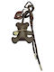 3-2601 Keychain Bag Bear Savil Dark Brown
