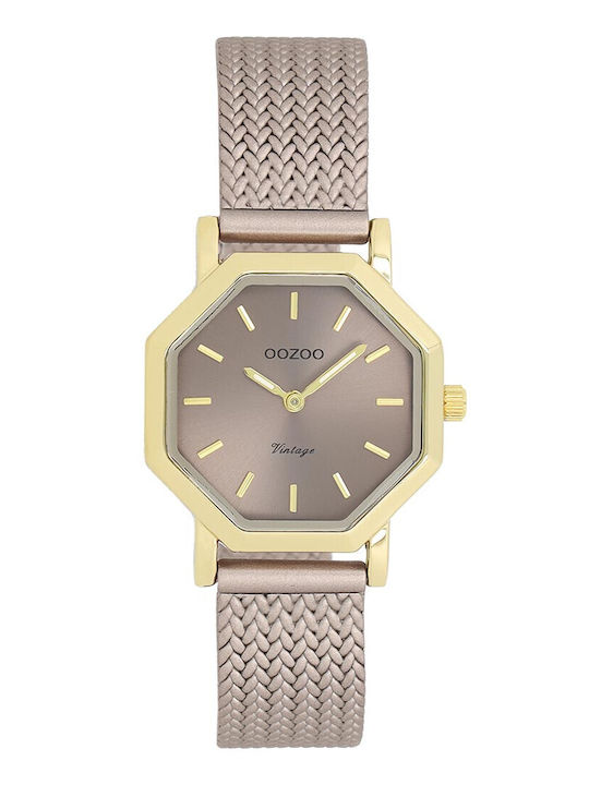 Oozoo Timepieces Ρολόι Μπαταρίας με Μεταλλικό Μπρασελέ