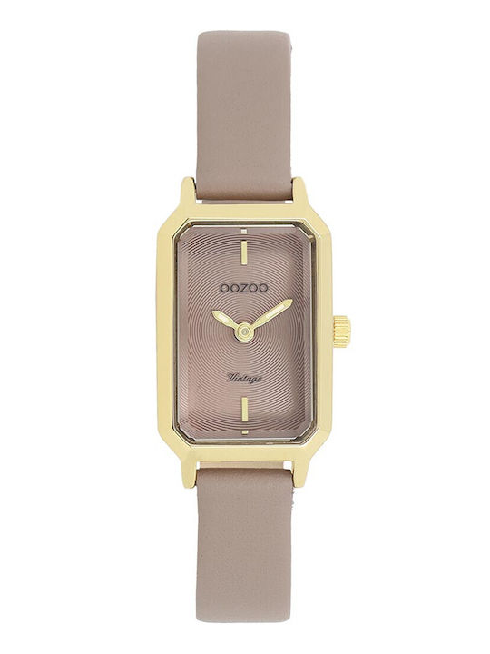 Oozoo Timepieces Ρολόι Μπαταρίας με Δερμάτινο Λουράκι
