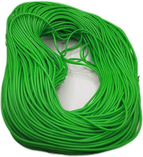 Șiret Cauciuc Verde 2mm Gaură Ø0.8mm 10m 40-08