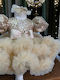 Children's Dress Short Sleeve with Sequins Gold