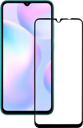 iLike 2.5D Пълно лепило Закалено стъкло Черен (Redmi 9)