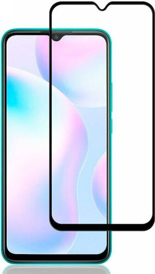 iLike 2.5D Full Glue Tempered Glass Μαύρο (Redmi 9A / 9AT / 9C)
