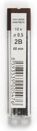 Mechanical Pencil Lead Refills 0.5 Mm 2B Tube 12 Leads