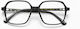 Woodys Black Square Prescription Eyeglass Frames