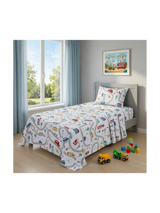 Casa Colori Kinderbettbezug Einzel Baumwolle N7 160x240cm