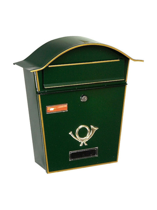 Viometal 5001 Outdoor Mailbox Metallic in Green Color 35.5x10x37cm