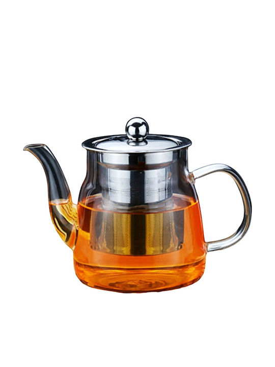 Etoile Τσαγιέρα με Φίλτρο Γυάλινη Διάφανη 650ml