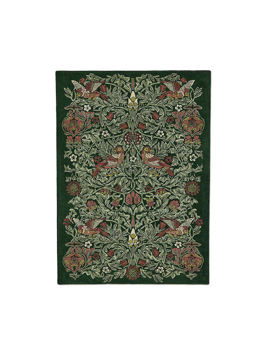 Morris & Co Bird Χειροποίητο Χαλί Ορθογώνιο Green 200x280cm
