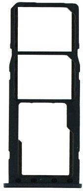 Tăvi Dual SIM Pentru Carduri Dual SIM Tray Samsung Galaxy M20 M205 Negru