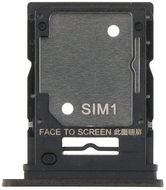 Dual Sim Kartenhalter Xiaomi Redmi Note 14 4G Mitternachts-Schwarz