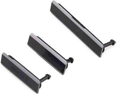 Κάλυμμα Θύρας Σετ 3 Τεμάχια Plastic Flap Covers Set Sony Xperia Z1 Μαύρο