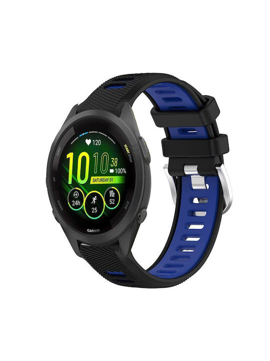 Strap Silicone Black (Garmin Forerunner 265S, Vivoactive 4S, Vivomove 3S)