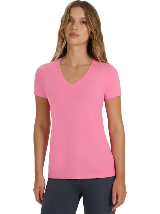 4F F2969 Γυναικείο T-shirt Pink