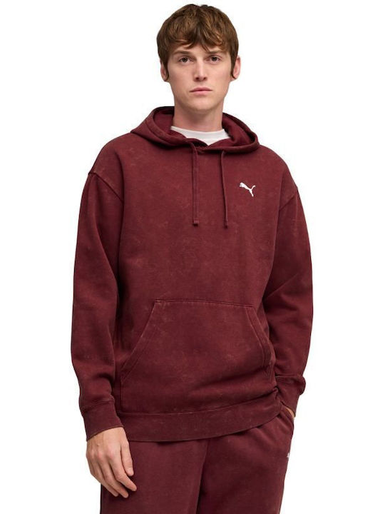 PUMA Sweatshirt with Hood Burgundy