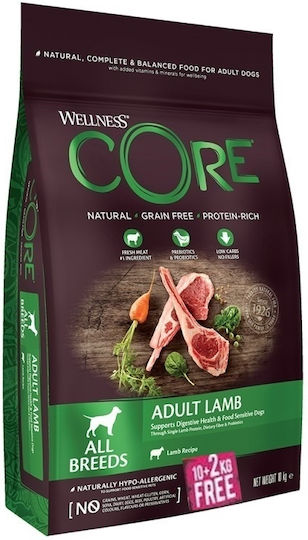 Core 12kg Dry Food for Adult Dogs with Lamb and Vegetables