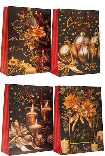Iliadis Paper Christmas Gift Bag for Gift 14x7x7cm Various Designs or Colors