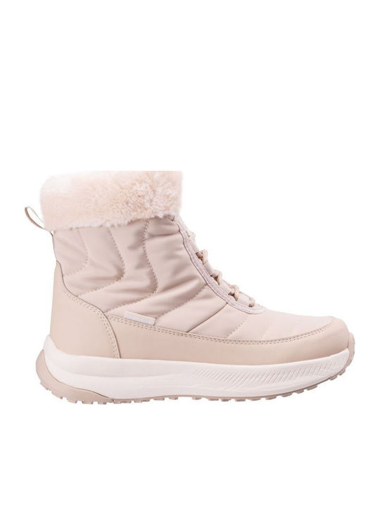 Damenstiefel mit Pelz Beige