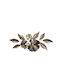 Wall Decor Brass Flower Made of Metal 121.3x6.4x54.6cm