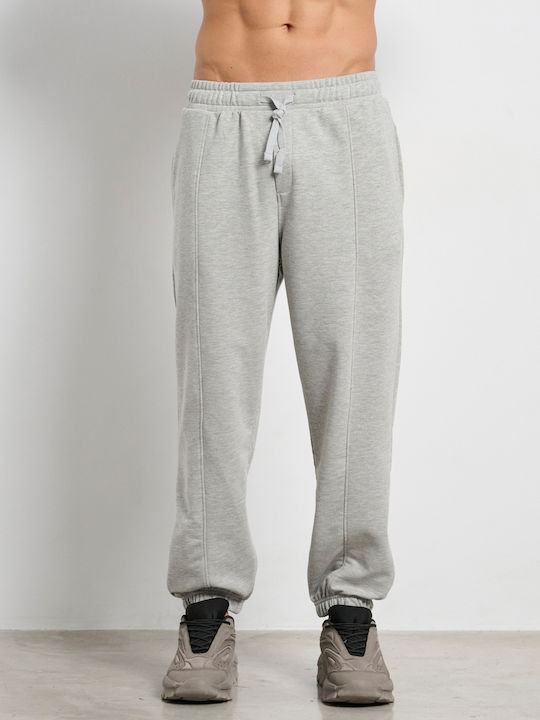 Jogginghose mit Gummizug Melange Gray