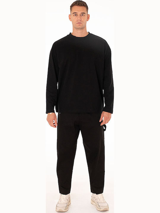 Trousers in Loose Fit Black