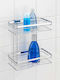 Wenko Premium Wall Mounted Bathroom Shelf Metallic 24x27x13.5cm Silver