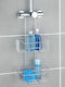 Wenko Milo Wall Mounted Bathroom Shelf Metallic 55x25x14cm Silver