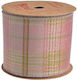 Bänder Draht Rosa-Grün 6,3cm x 5m