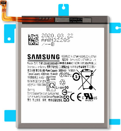 Samsung Eb-bg980aby Μπαταρία Αντικατάστασης 3880mAh για Galaxy S20 G980F