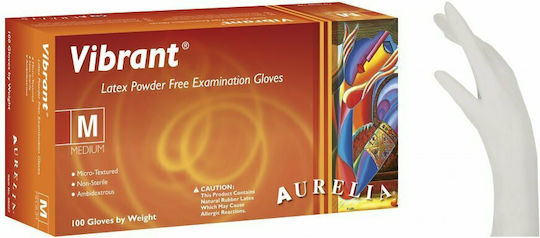 Bournas Medicals Vibrant Latex Examination Gloves Powder Free White 1000pcs