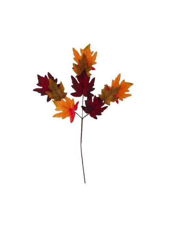 Gisela Graham Decorative Artificial Branch With Autumn Burgundy Orange Green Leaves 67 Cm