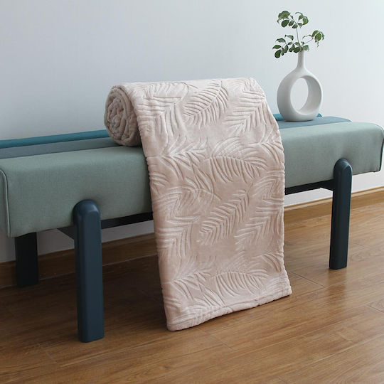 Chios Hellas Blanket Velvet Double 200x240cm Beige