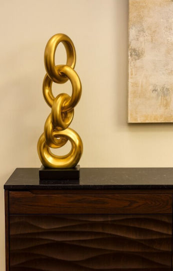 Room Decor Ceramic Rings Gold 13x13x46cm Galifas 7917214 Galifas