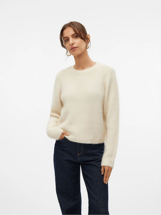 Vero Moda Novah Damen Langarm Pullover Beige