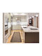 Non-Slip Kitchen Mat Runner Carmel Brown-Sand 80x160