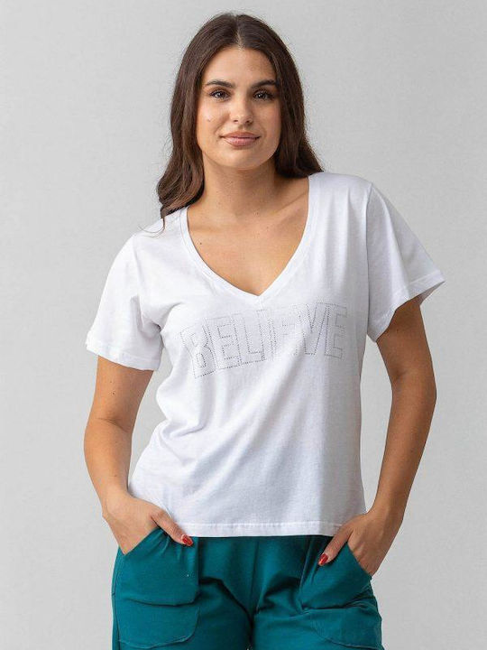 Simple Fashion Bluse White