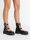 Leather Women's Ankle Boots Black