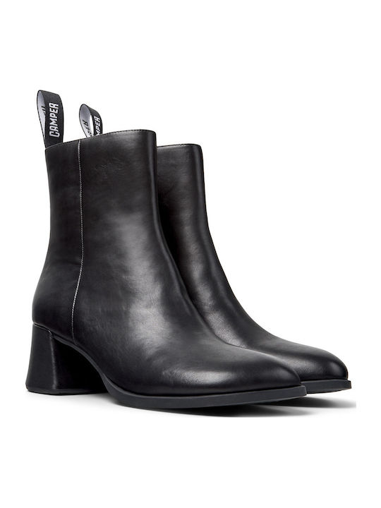 Leather Women's Ankle Boots Black
