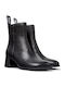 Leather Women's Ankle Boots Black