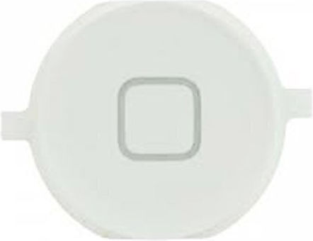 Κεντρικό Κουμπί Home Button Iphone 4s Λευκό