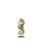 Decorative Seahorse made of Metal 20x10x65cm 1pcs