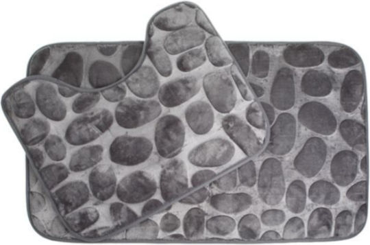 Set Covorașe de Baie SP8099T81 Grey Pebbles 2buc
