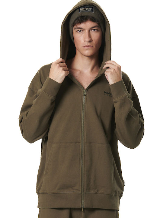 Body Action Green Hoodie Cardigan