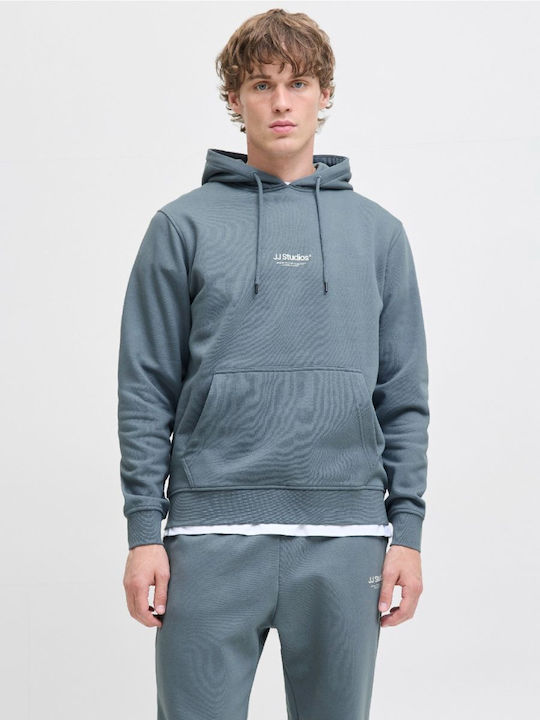 Jack & Jones Φούτερ με Κουκούλα Γκρι