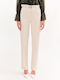 Women's Fabric Trousers Vanilla, Beige