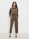 Dama Tesatura Pantaloni Olive